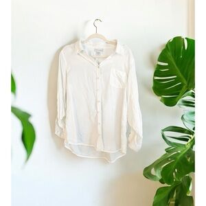 Soft Surroundings Linen Button Up Shirt
